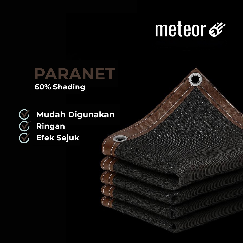 Paranet 60% – Jaring Pelindung Tanaman / Greenhouse / Peneduh Kolam