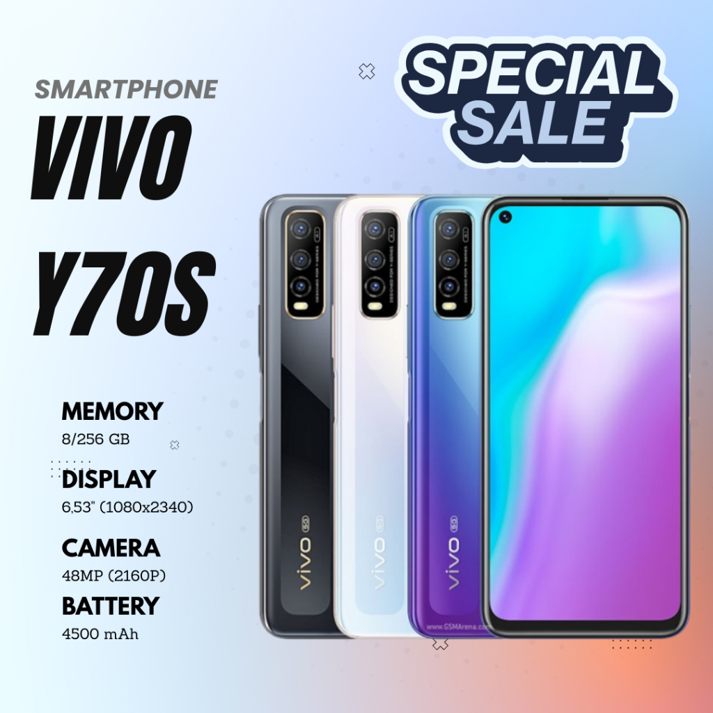 HANDPHONE ANDROID Y70S 5G RAM 8GB ROM INTERNAL 256GB BEST SELLER PROMO