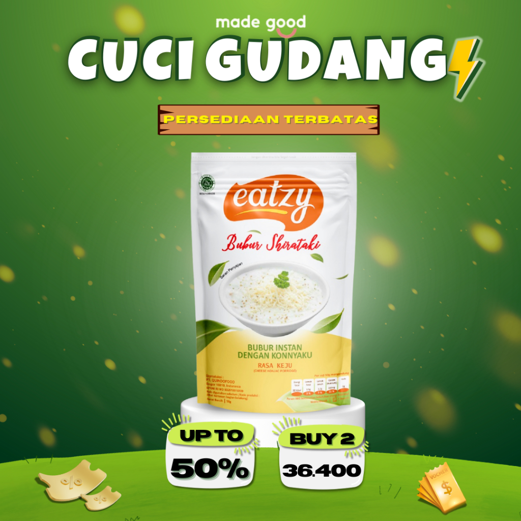 Eatzy Bubur Shirataki Instan Konnyaku 50gr