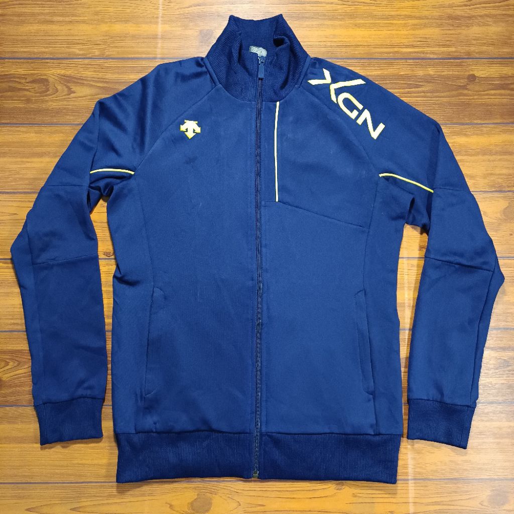 Jaket Tracktop Descente Second Original Navy size M