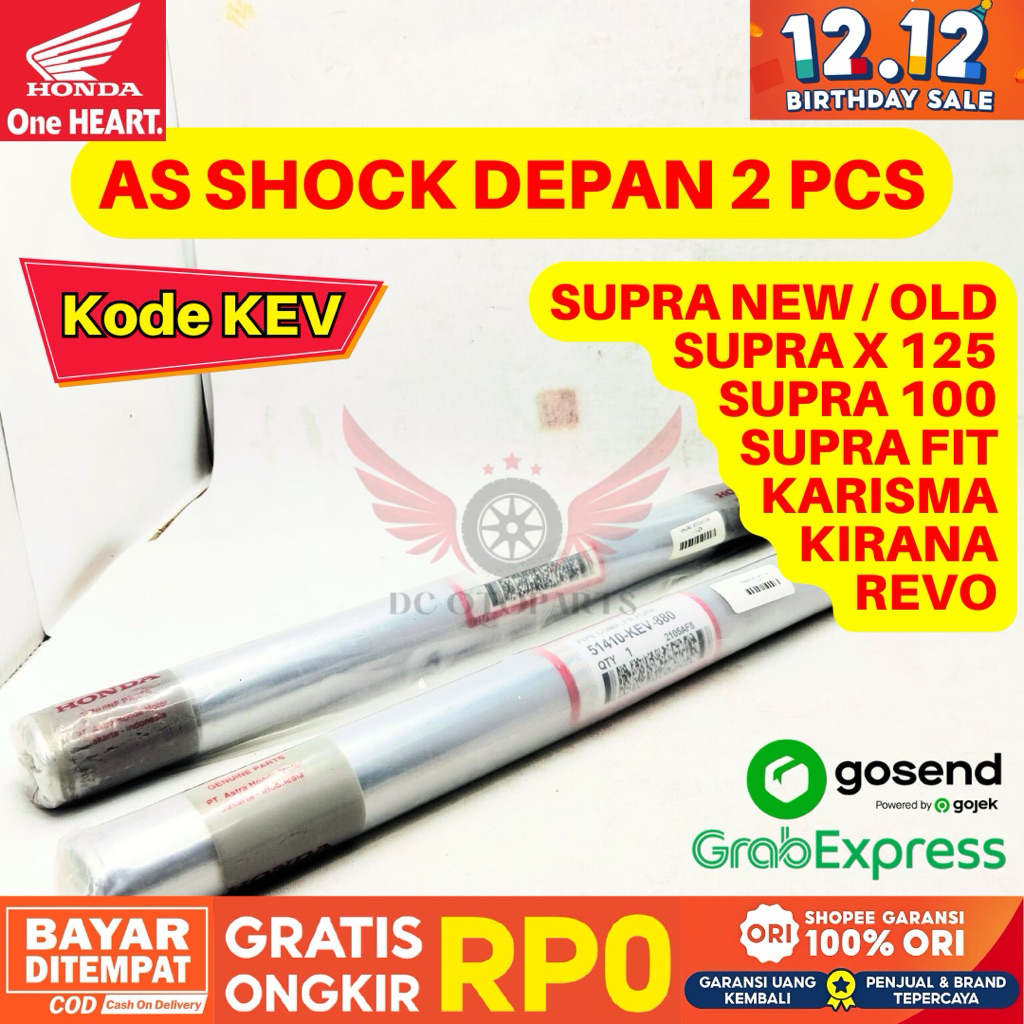 KEV AS SHOCK SUPRA ALL TYPE ORIGINAL AHM HONDA, PAKET AS SHOCK ORIGINAL SUPRA LAMA/SUPRA BARU, AS SH