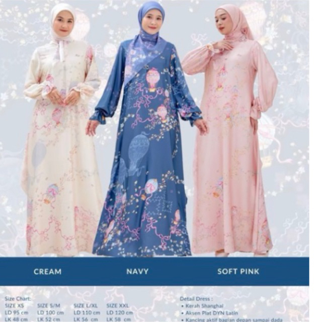 Dyn Clothingline Mariposa Dres Butik Febbstyle - Baju Muslim Wanita