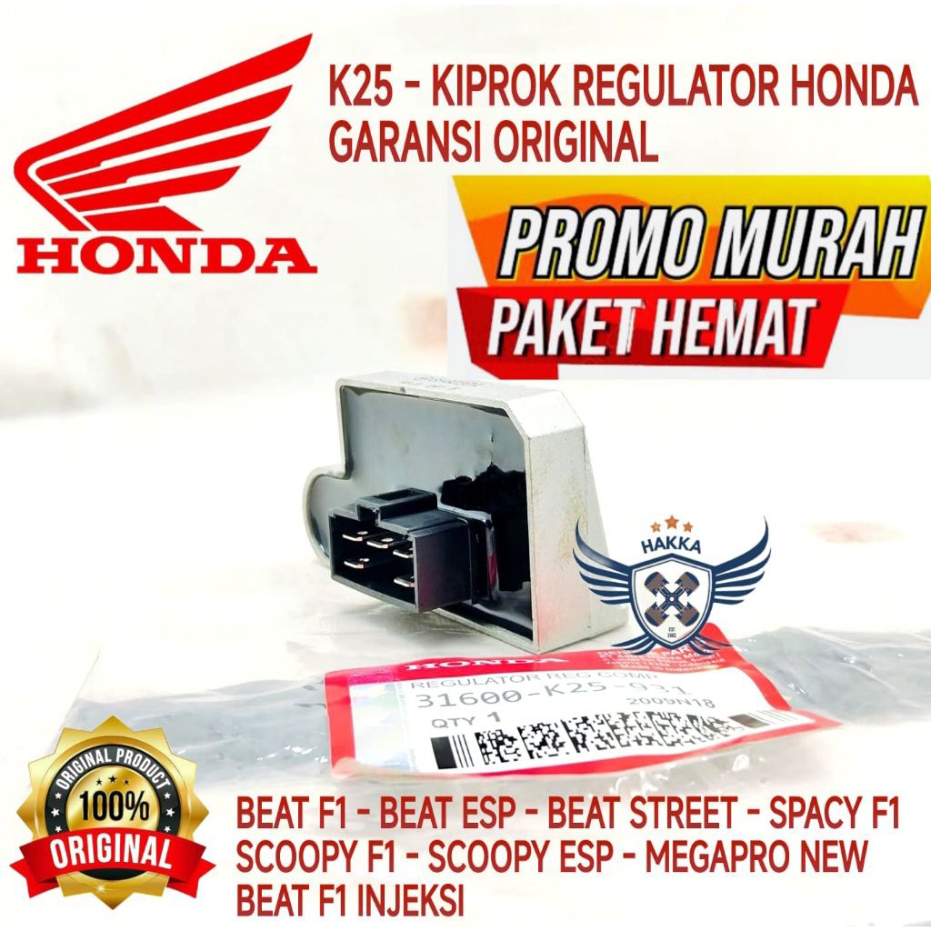 K25 KIPROK REGULATOR ASLI HONDA BEAT FI, KIPROK REGULATOR ASLI HONDA BEAT ESP,KIPROK REGULATOR ASLI 