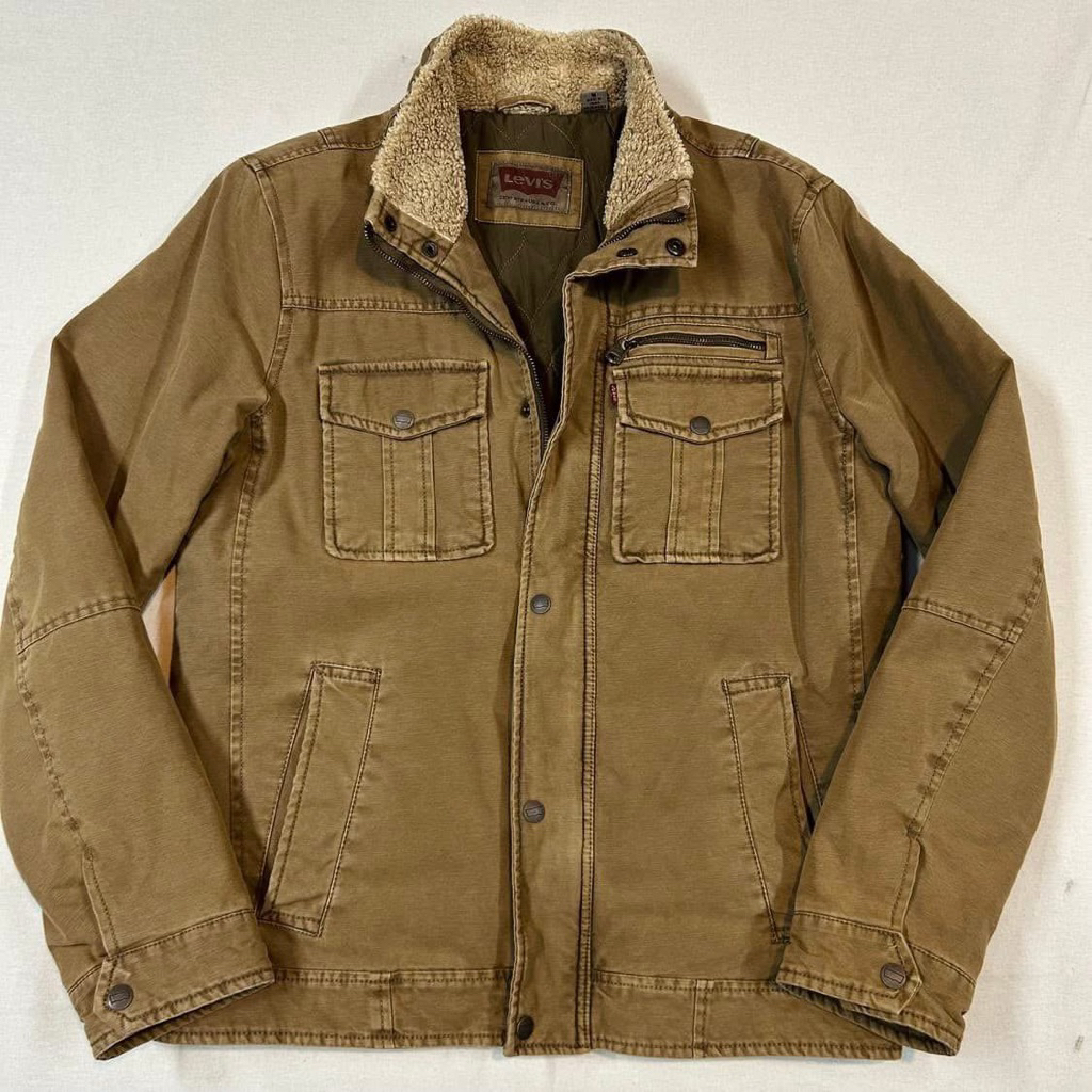 LEVIS SHERPA MILITARY TRUCKER JACKET