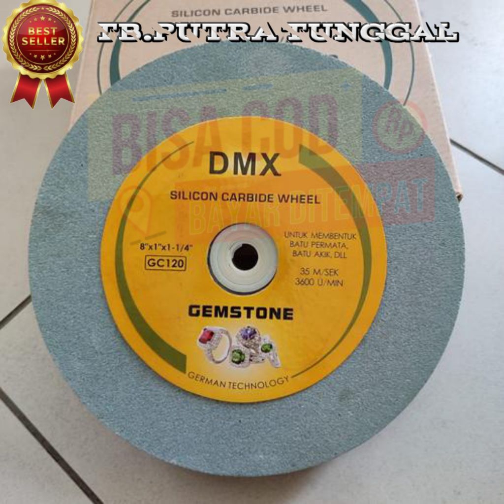 batu hijau batu Asahan DMX 6" silicon carbide dmx original