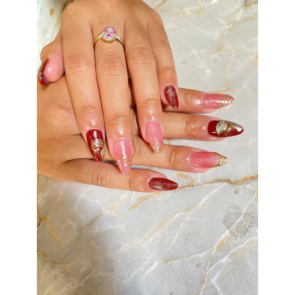 Kuku Palsu motif // FREE LEM | Press On Nails | Nail Art | Nailarts | kuku palsu | fake nail  | nail