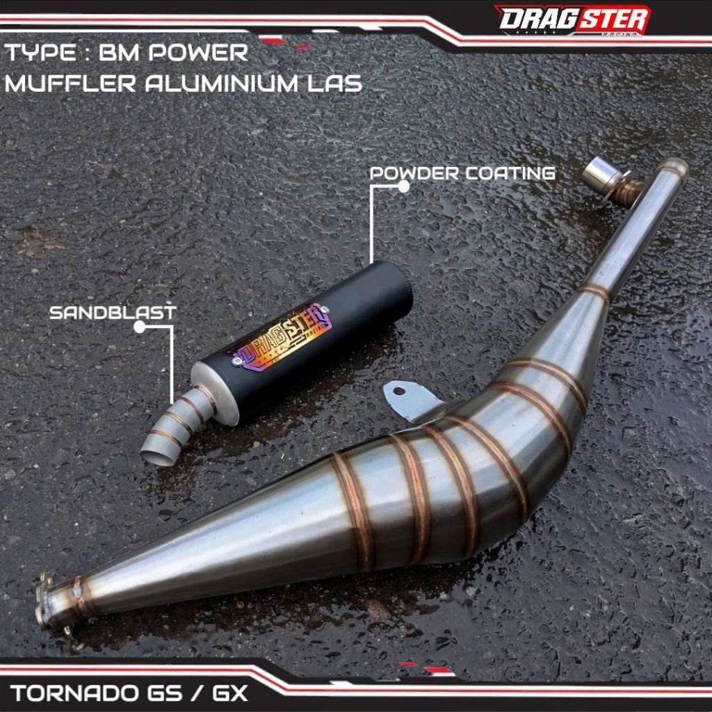 Knalpot BM Power tornado gs / tornado gx