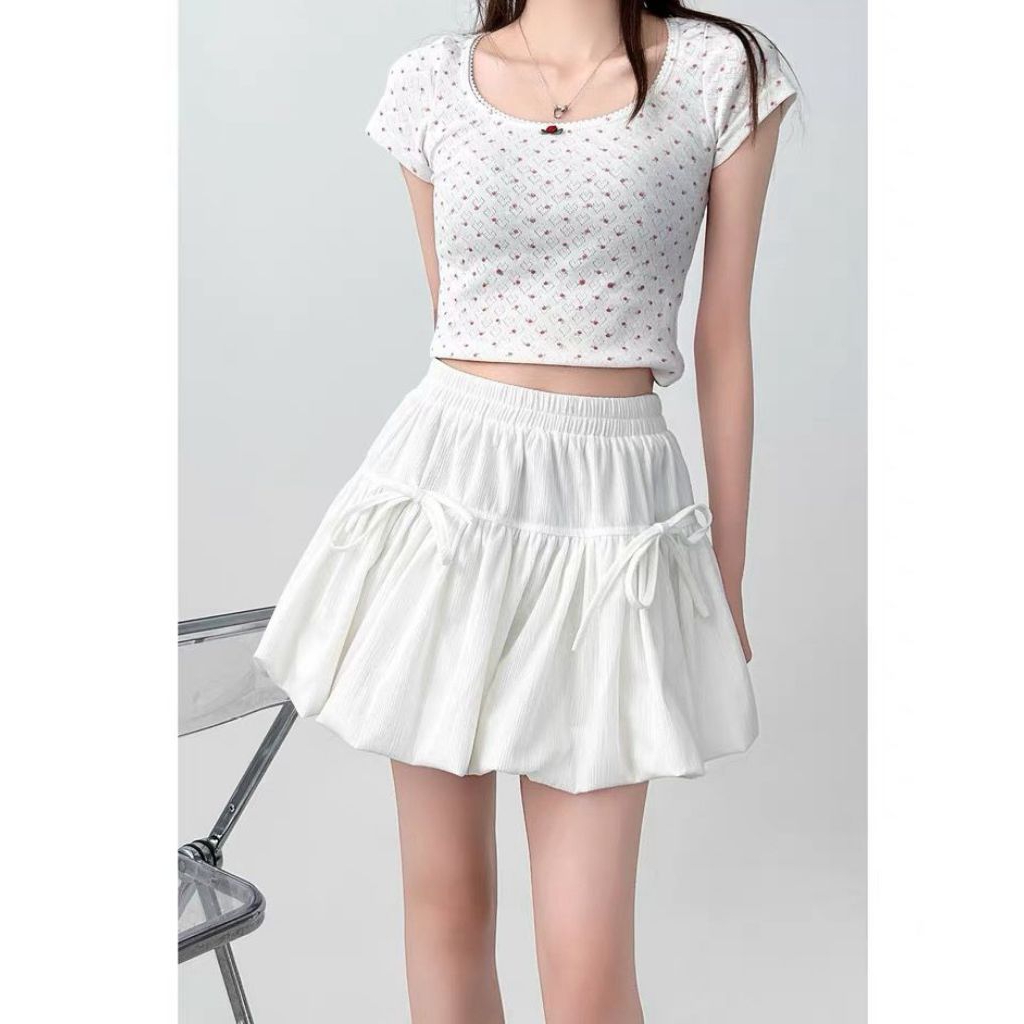 Rok MAUDY Mini Skirt Balon Pita Pendek / Rok Balon Wanita