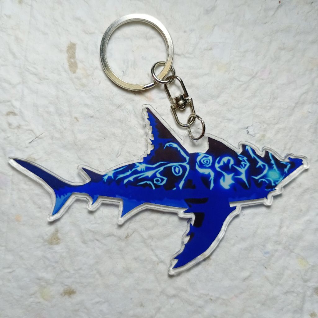 ganci FROSTBORN Shark Fish It keychain gantungan kunci fish it