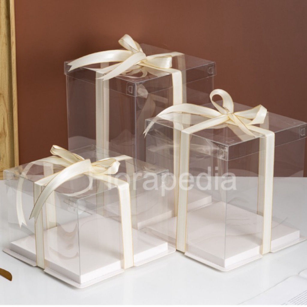 Kotak Mika Transparan Kue Box Bening
