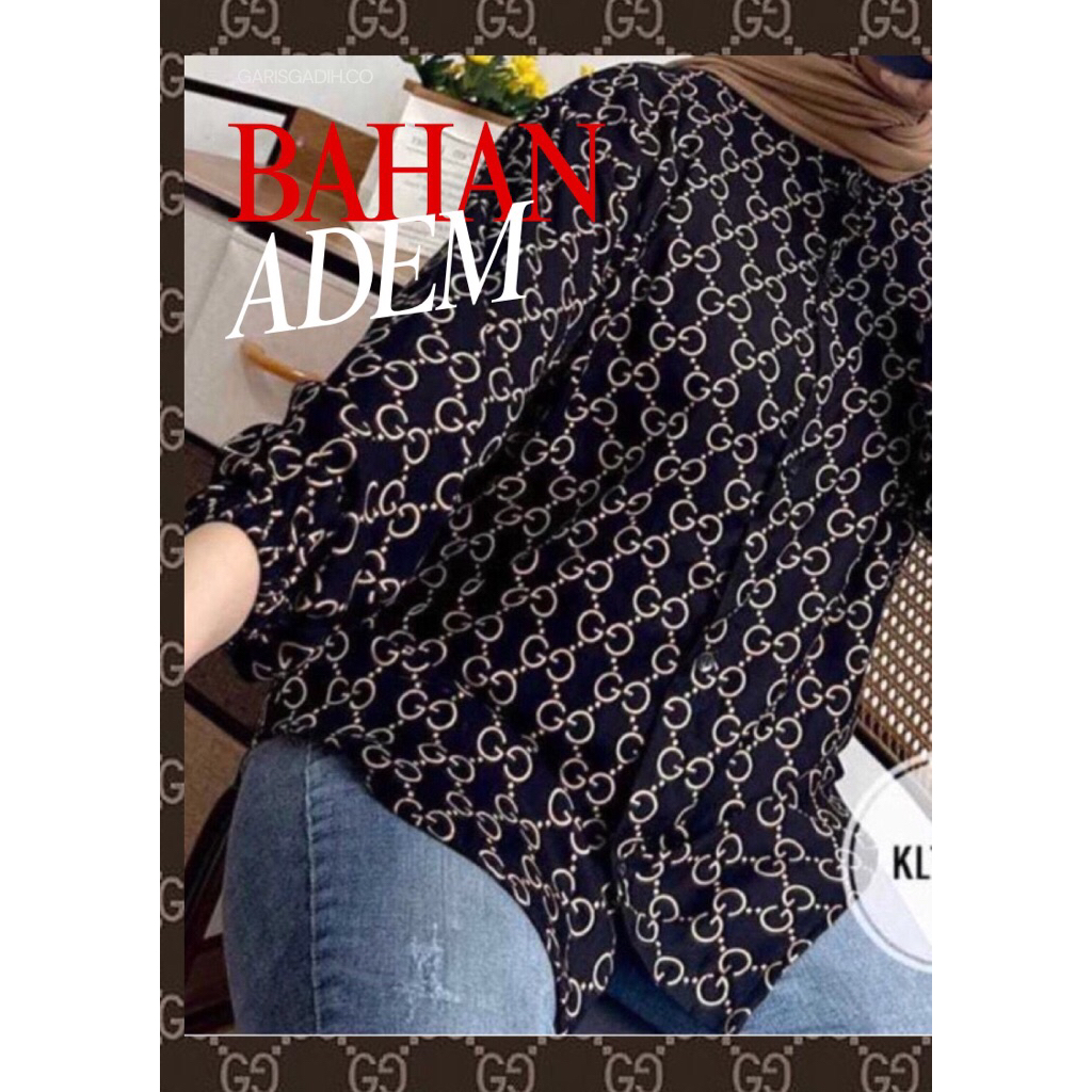 Kemeja Rayon Wanita / Kemeja Rayon Wanita Lengan panjang Ld120 / Kemeja Rayon Wanita Motif / Kemeja 