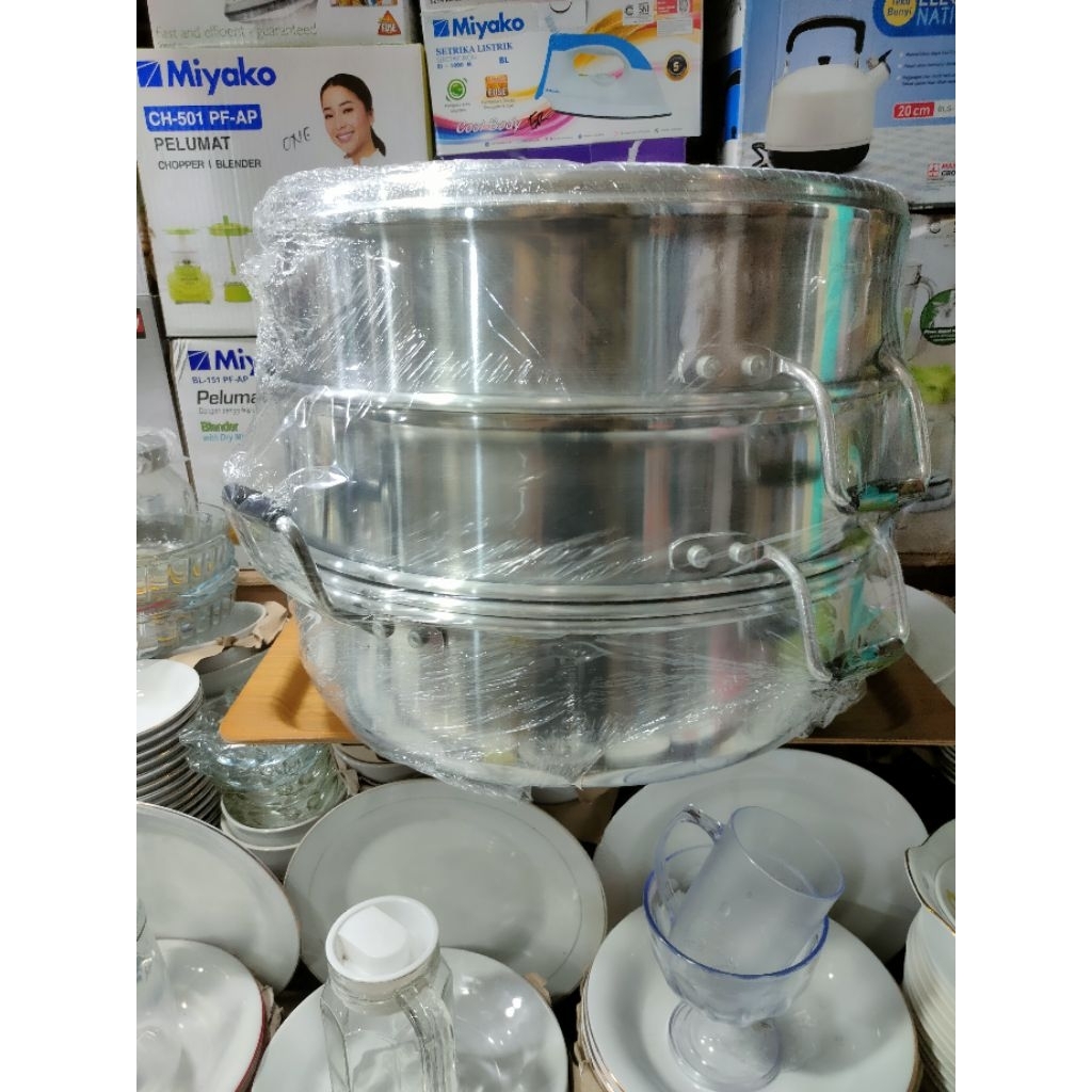 kelakat orchid 45 panci susun 3 panci steamer susun
