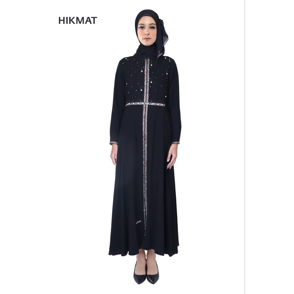 Best Seller Abaya Hikmat A300 Black, Beige dan White