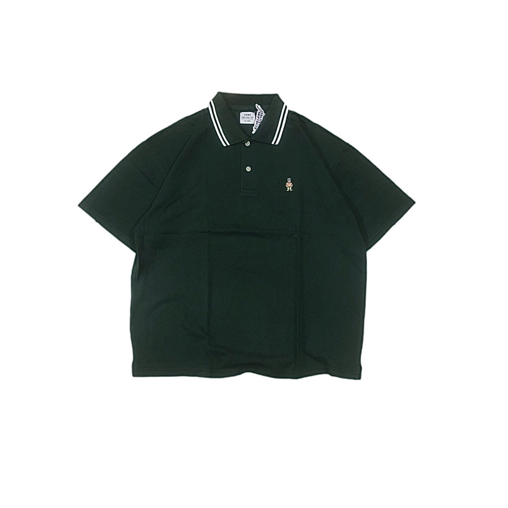 COEN Tokyo Japan Eimbordery Olive Poloshirts