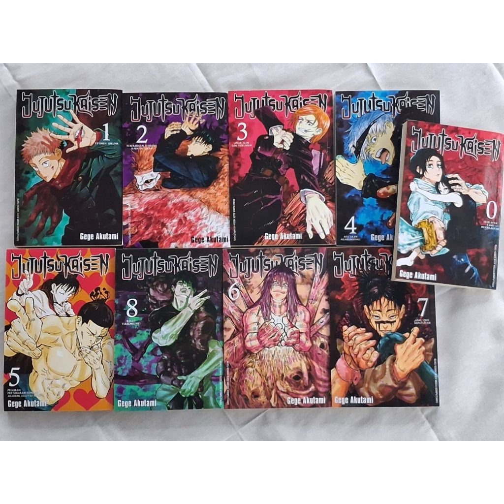 Komik Jujutsu Kaisen vol 0-8