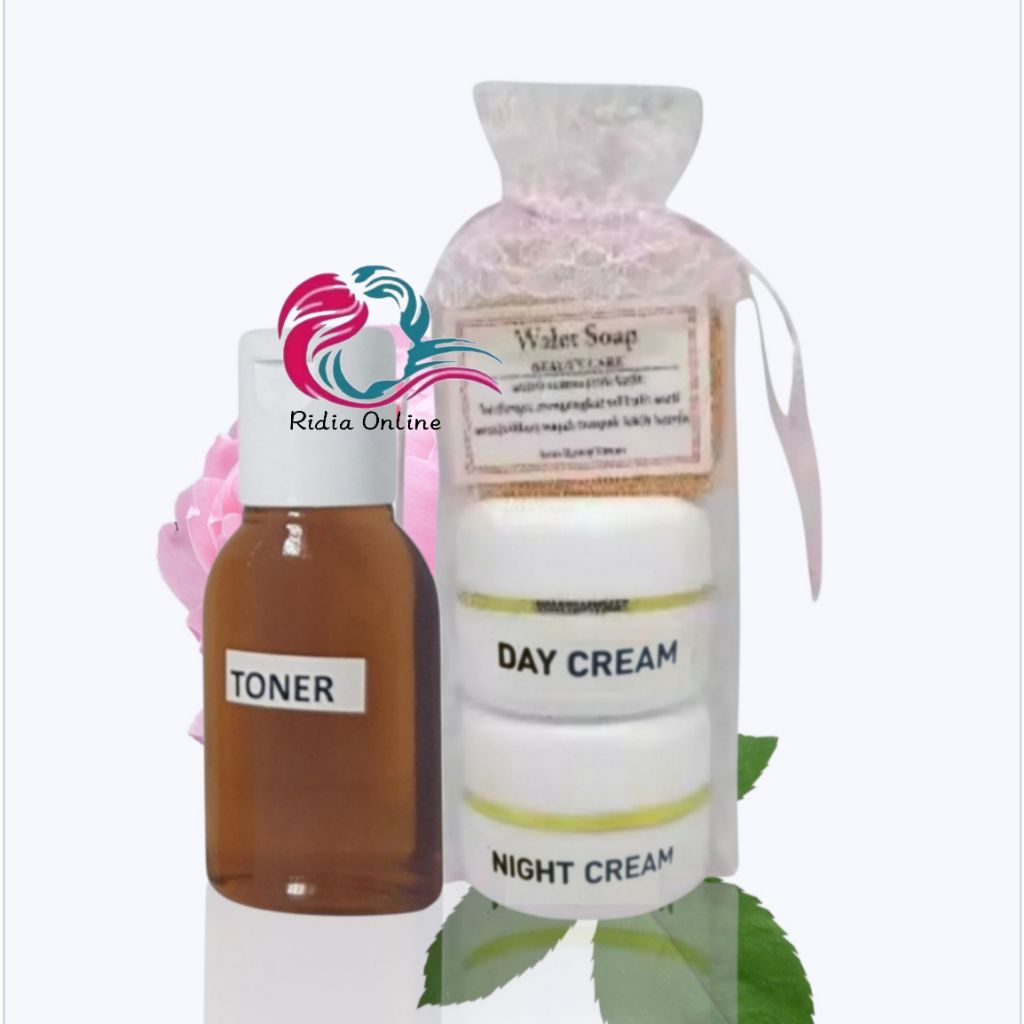 Cream Walet Jaring Pink + Toner Krim Walet Jaring Asli Cream Pemutih Pencerah Wajah - Ridia Online