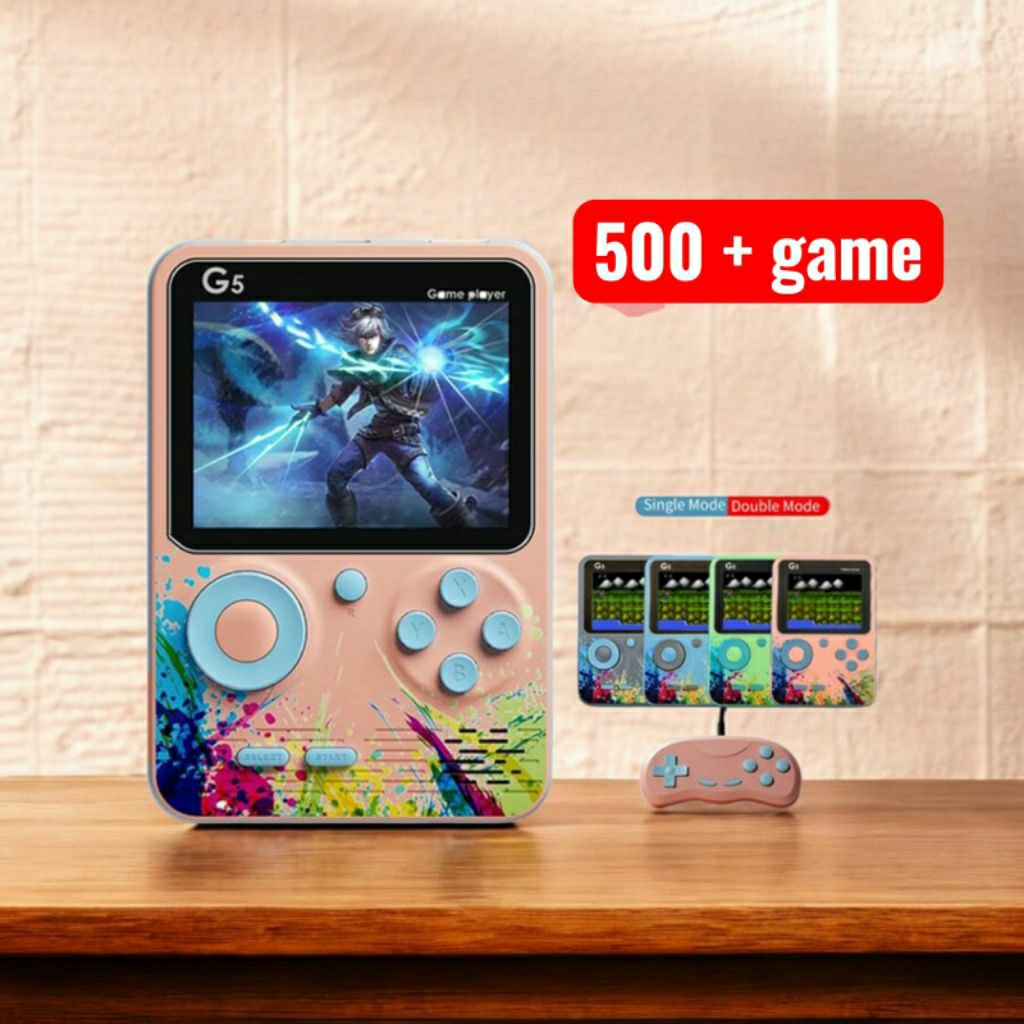 game retro G5 console with 500+ games player portable