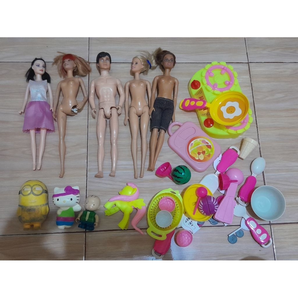 Preloved mainan Anak / Barbie Mattel / Mainan Masakan / Mainan Kuda Pony