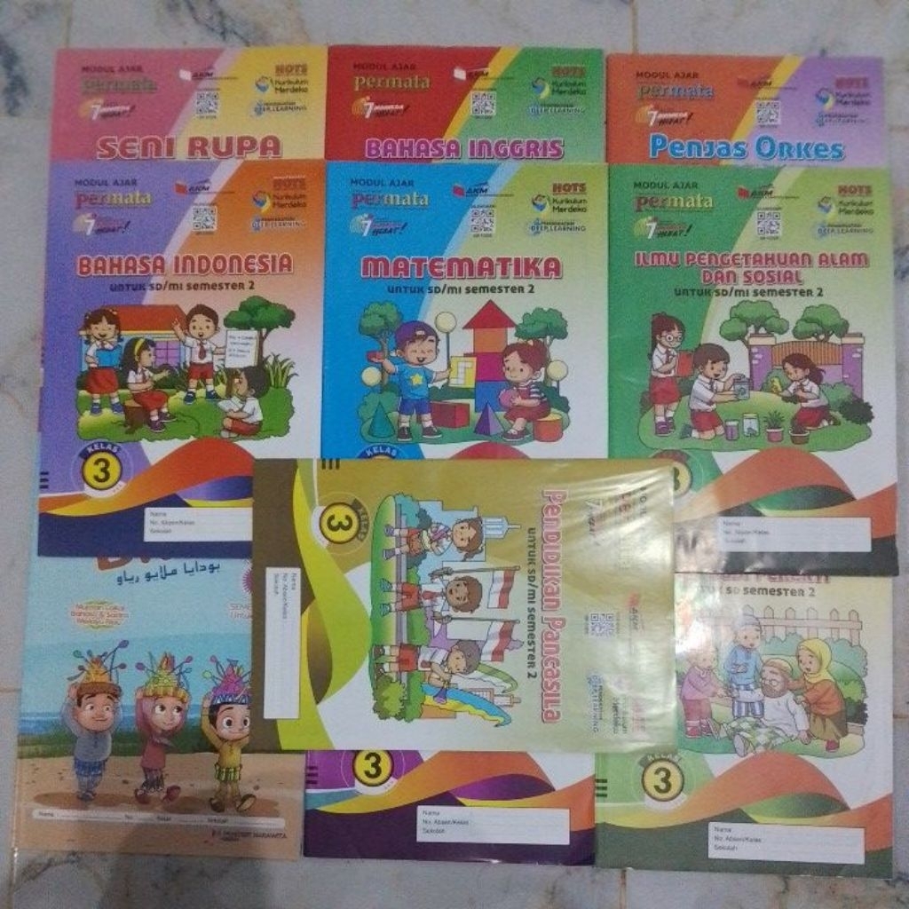 BUKU LKS PERMATA KELAS 3 SD/MI SEMESTER 2 KURIKULUM MERDEKA TAHUN AJARAN 2025/2026