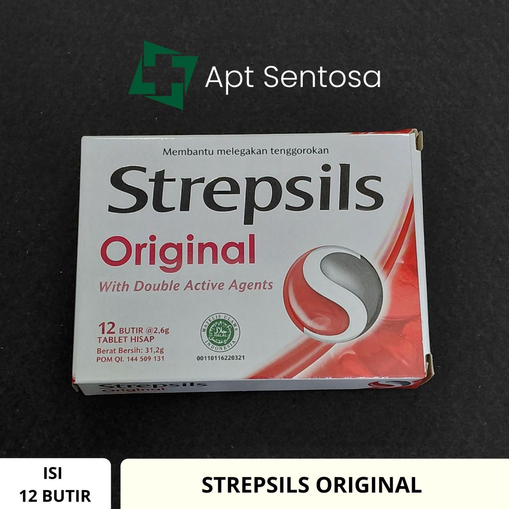 Strepsils Original Permen Pelega Tenggorokan isi 12