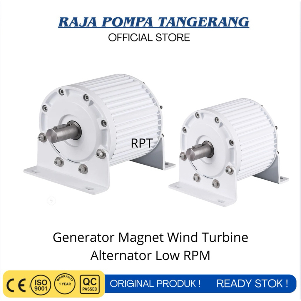 Generator Magnet Permanen Wind Turbine 5kW 5000W Alternator Low RPM