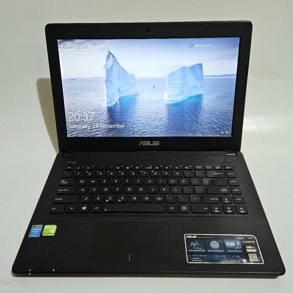 laptop editing/rendering asus x452L - core i5 - dual vga Nvidia ram 8gb ssd 256gb
