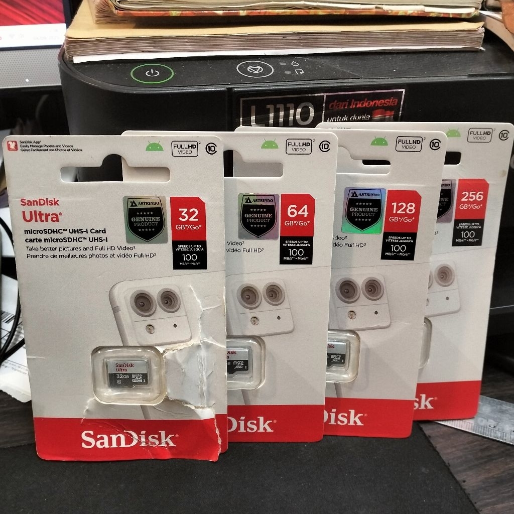 MEMORI SANDISK ULTRA MICRO SD 32GB / 64GB / 128GB / 256GB ORIGINAL