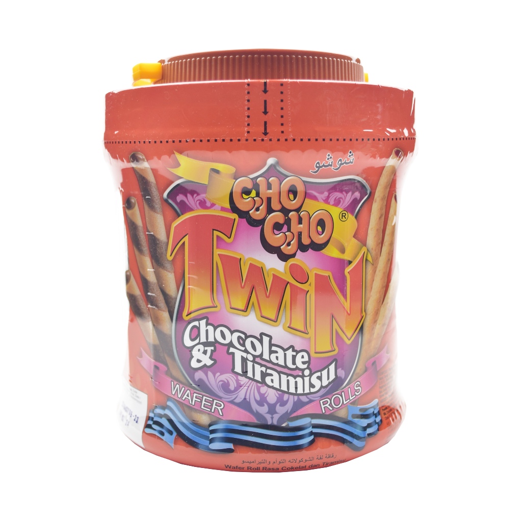 Biskuit Wafer Stick Roll CHO CHO 500 gr Choco Twins Capucino Cookies Cream