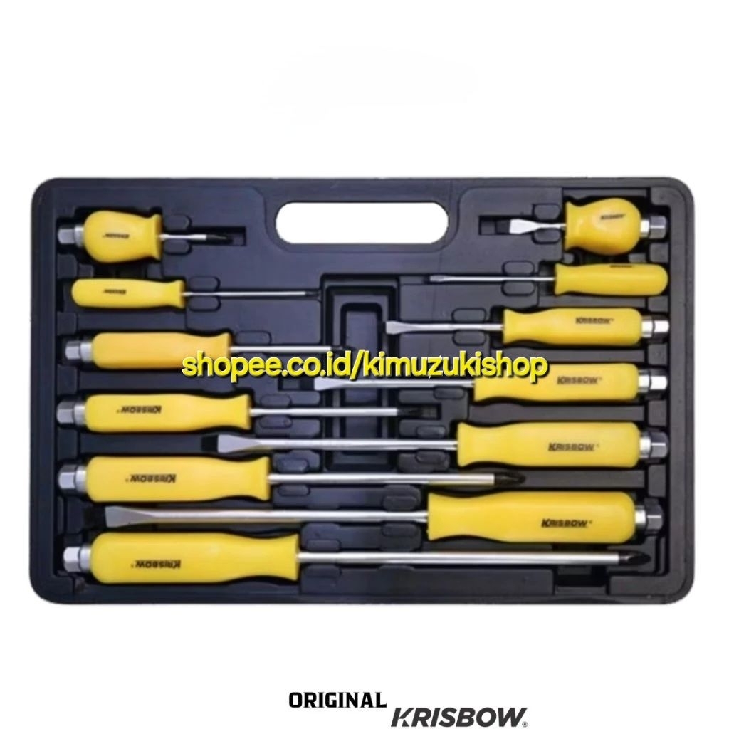 Krisbow Obeng Set 12 Pcs || Obeng Mekanik Krisbow || Obeng Pukul Krisbow
