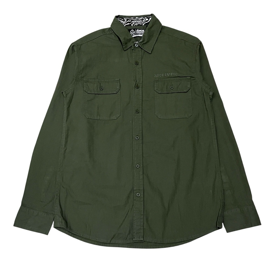 Kemeja Juice Ematic Original Pria Sydney Mens Couple Outfit Green