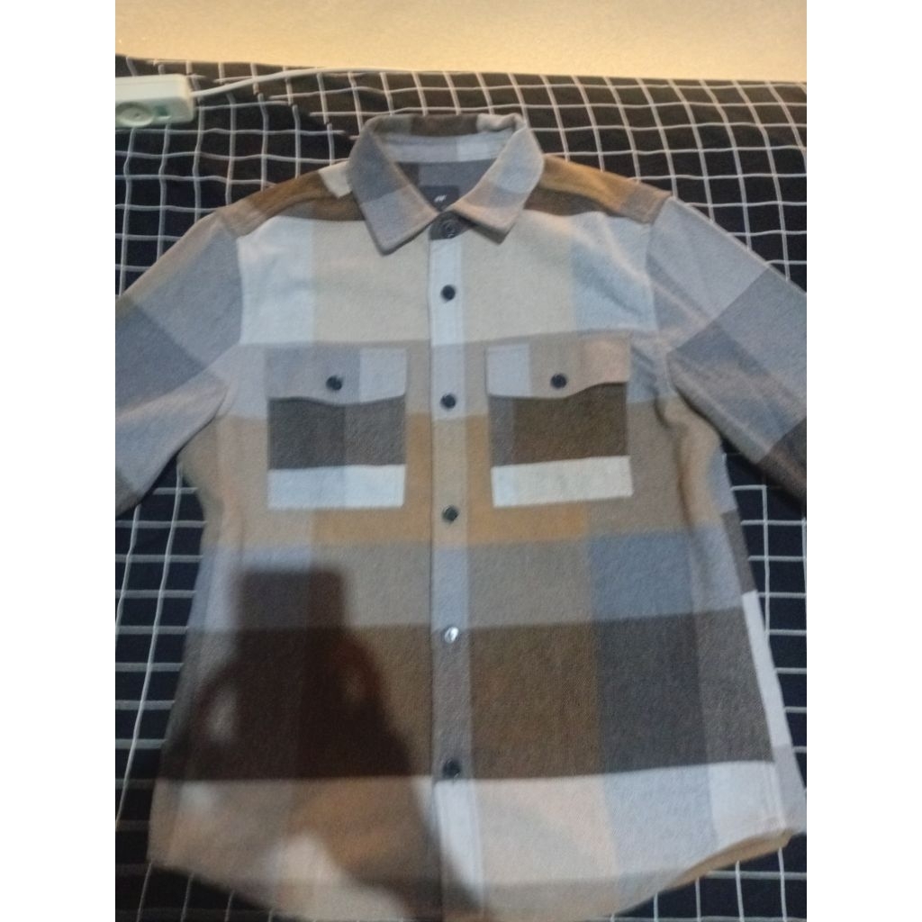 kemeja overshirt h&m