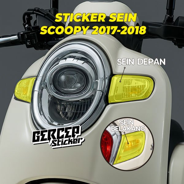 Stiker Lampu Sein Scoopy Stylist 2017-2019 | Stiker Pelindung Lampu Sein Scoopy Stylist 2017-2019