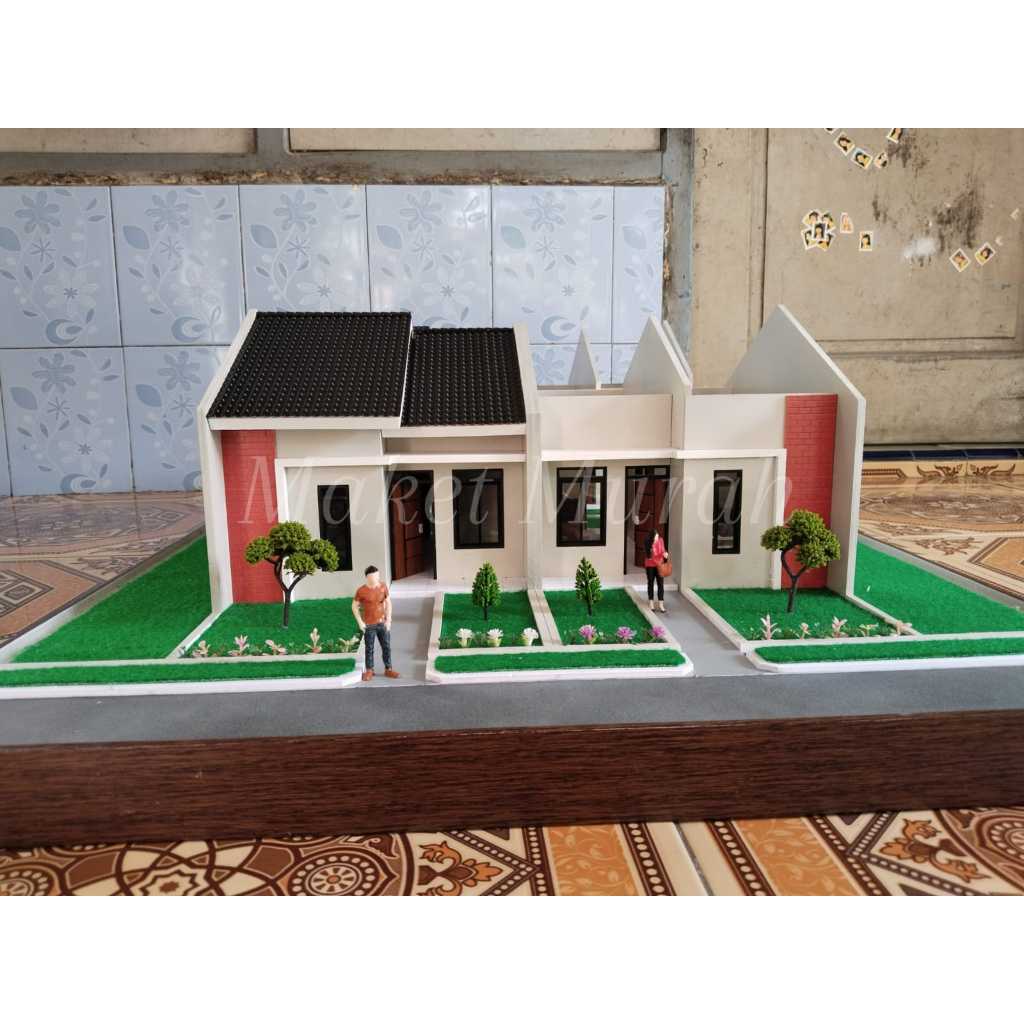 Maket Rumah Minimalis Miniatur Rumah kopel unit 2 maket rumah