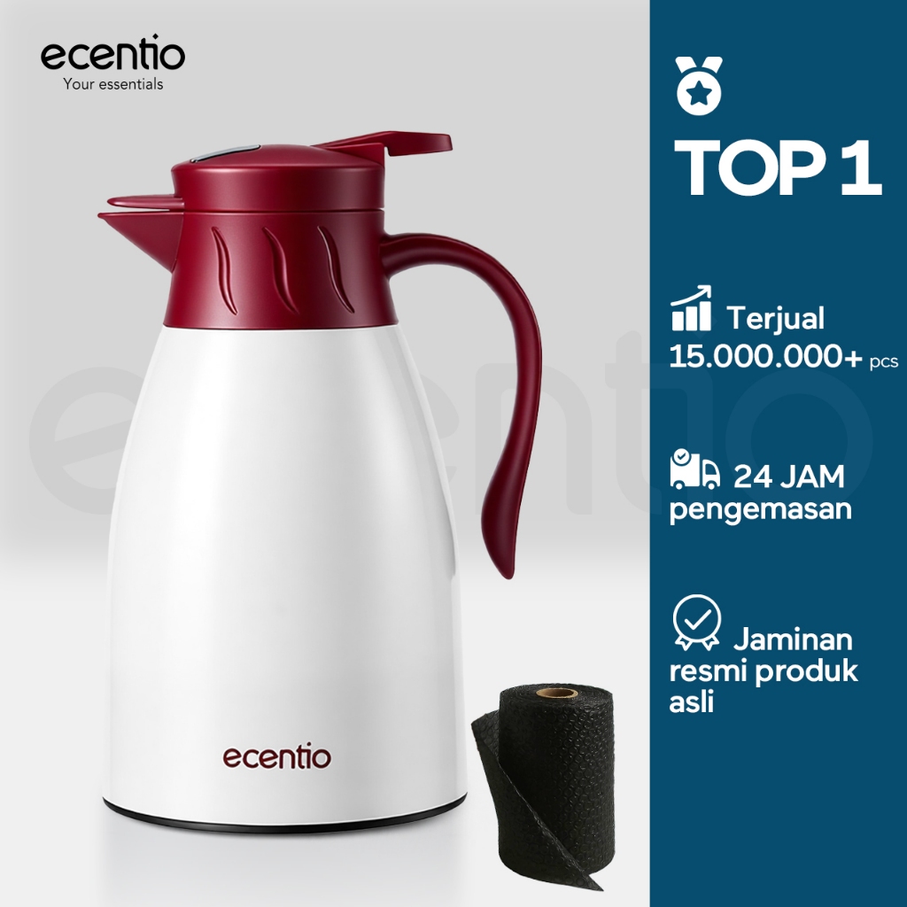 ecentio LED termos air panas Dingin 24 Jam 1L termos Air Panas Bayi Buat Susu aesthetic portable ter