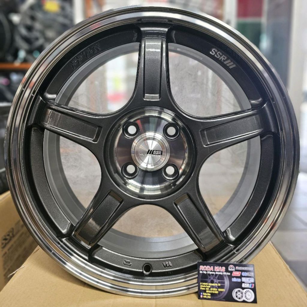 Velg SSR GTX01 ORIGINAL R17 pcd4x100 (Velg Kazz, Yaris, Atto, Mazda2, Fronx, Balleno Hatchback, City
