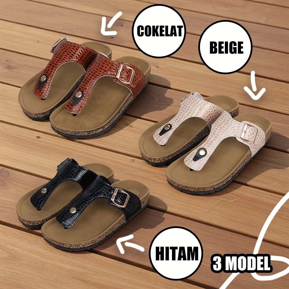 Sandal Jepit Santai Karet Wanita Sandal Jepit Dewasa Sandal Ringan Dulux