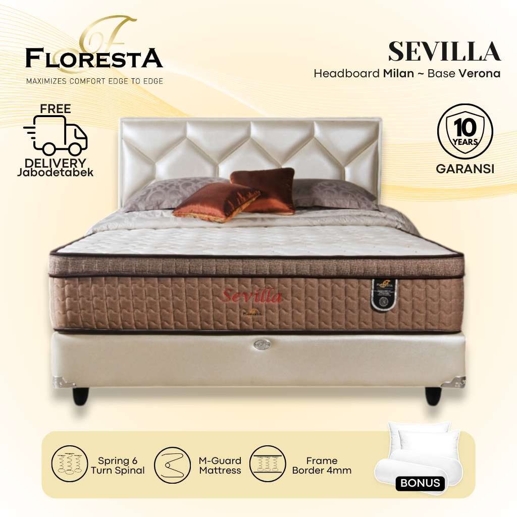 Kasur Springbed Floresta Sevilla Plush Top