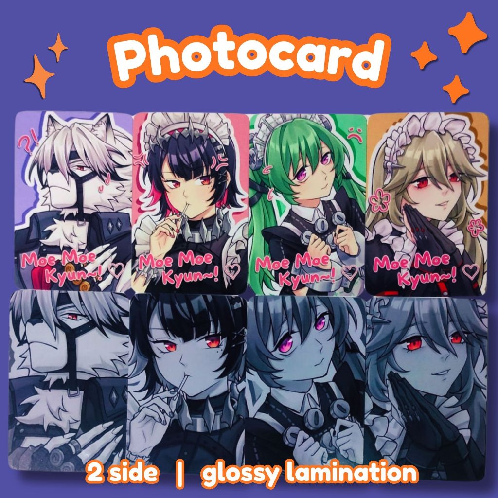 Fanmerch Photocard ZZZ Zenless Zone Zero Lycaon Ellen Corin Rina