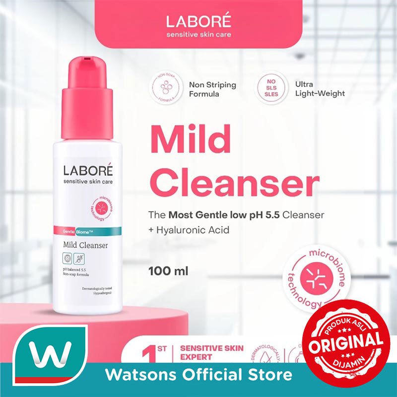 Labore Sensitive Skin Care GentleBiome Mild Cleanser 100 ml - Pembersih Wajah - Lembut - Cocok untuk