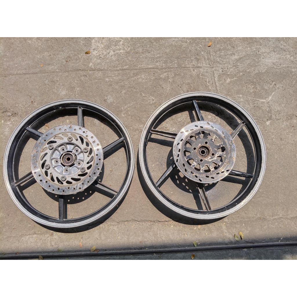 VELG SET PALANG 6 YOSHI DOBLE DISK/DOBLE CAKRAM PNP SUPRA DD/SUPRA X 125 CAKRAM