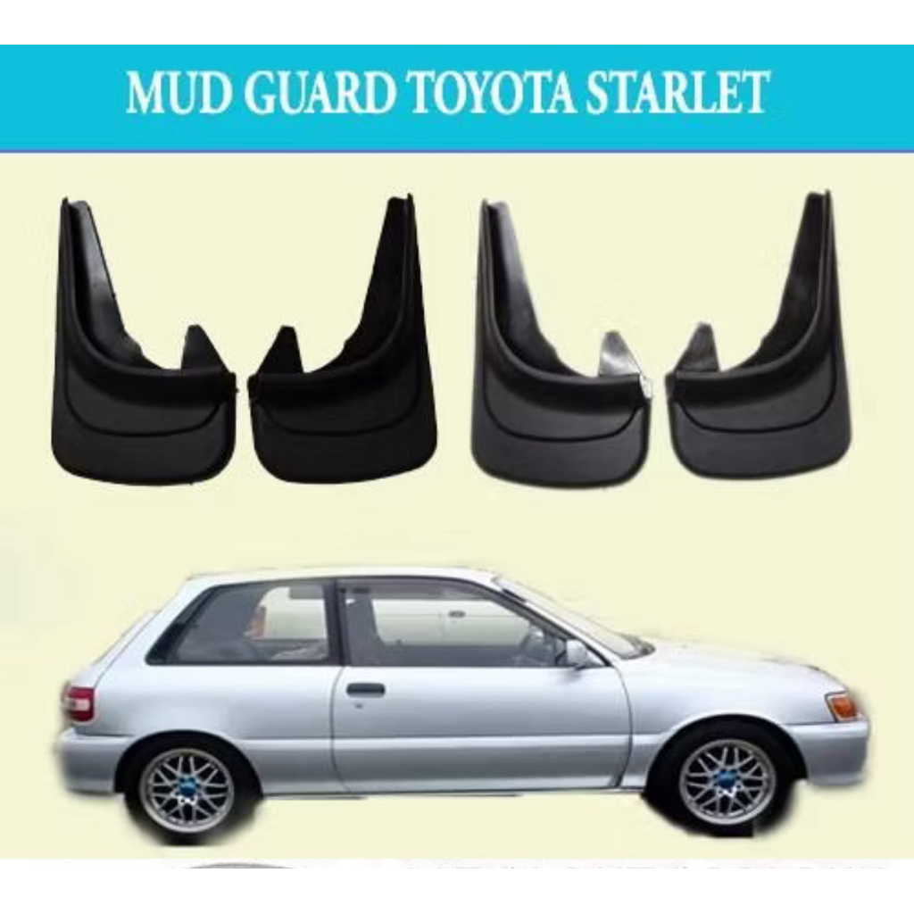 Mud Guard/Mud Flaps/Tahanan/Kepet Lumpur Toyota Starlet