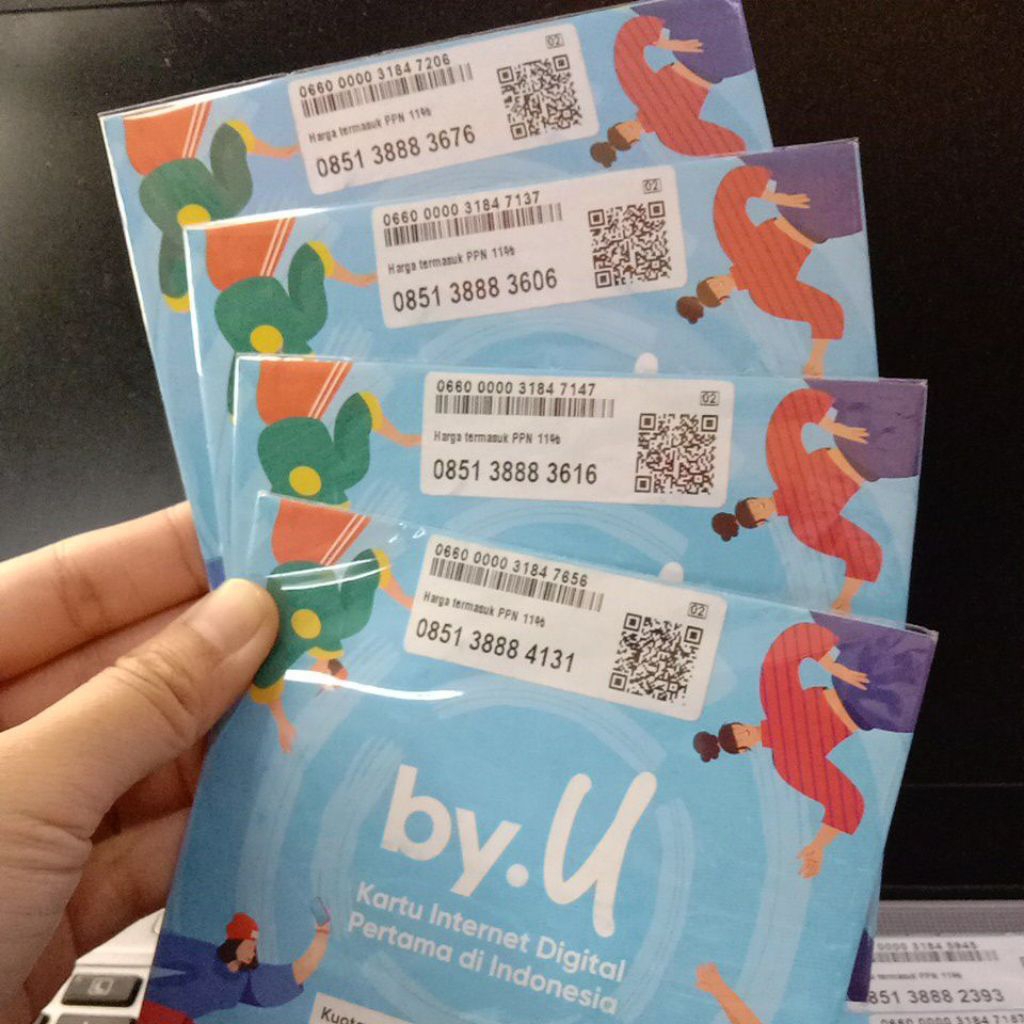 Nomor Cantik Telkomsel By.U Triple 888 (Free 3 GB)