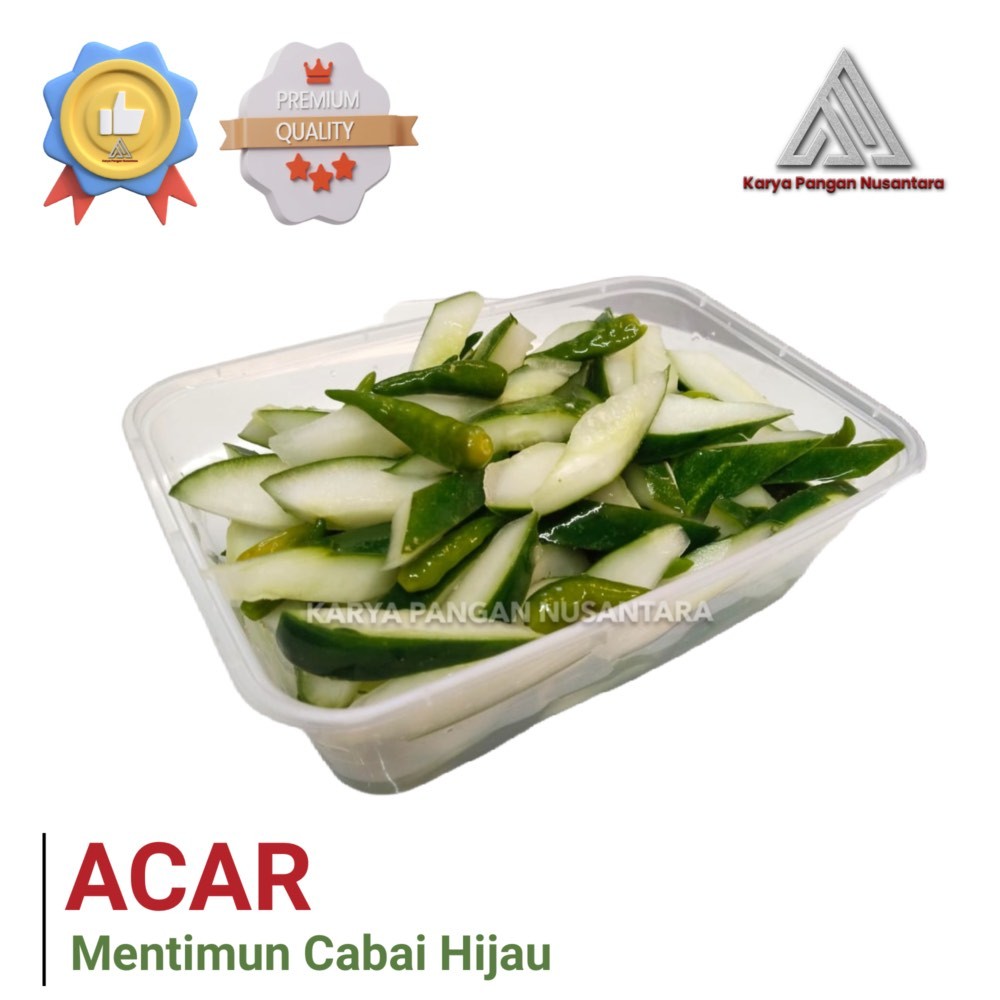 ACAR MENTIMUN CABAI HIJAU ACAR TIMUN ACAR RESTO ACAR PANGSIT MIE ACAR CHINESE FOOD 500 GRAM