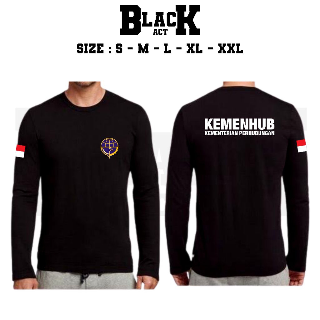 KAOS KEMENHUB KEMENTERIAN PERHUBUNGAN LENGAN PANJANG