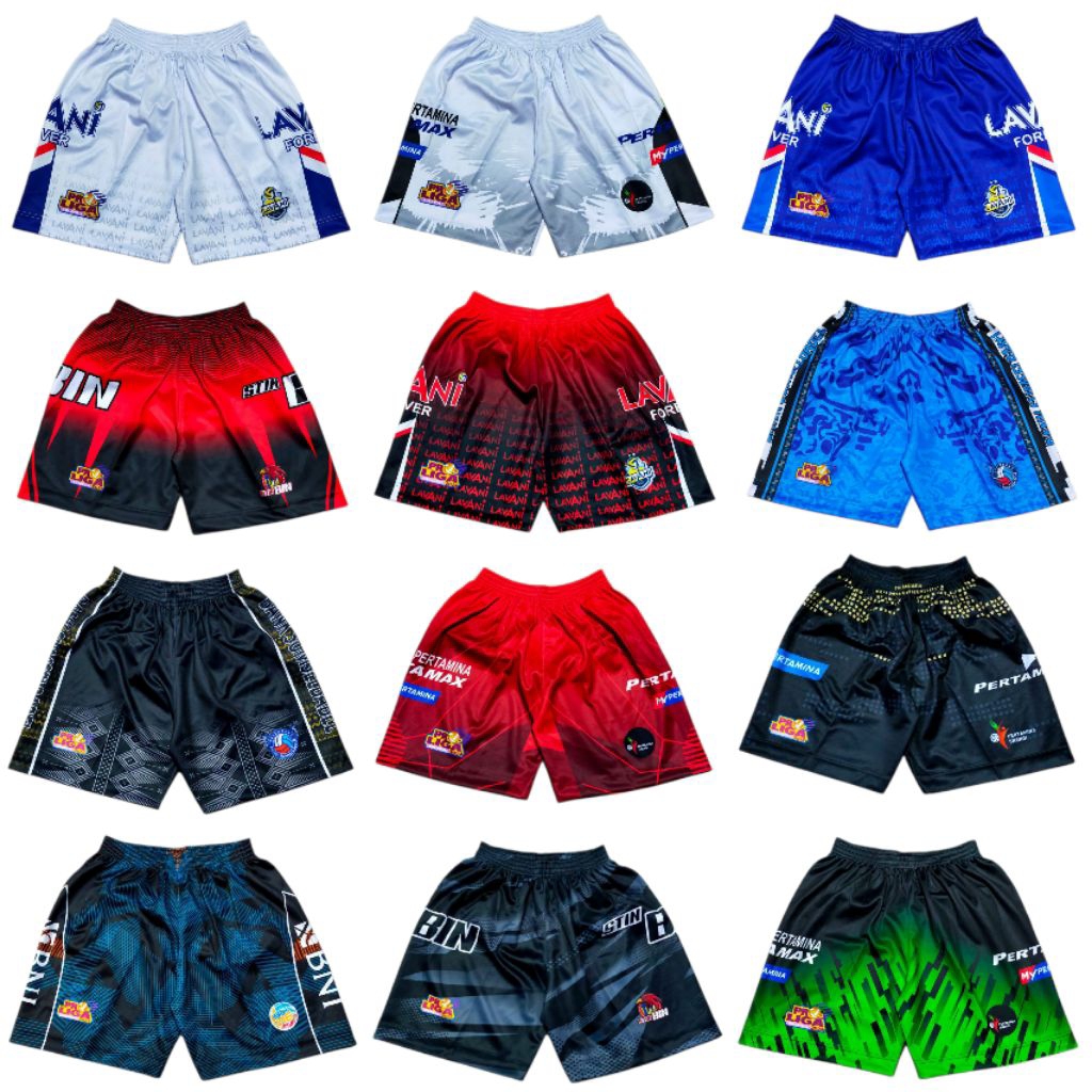 CELANA FULLPRINTING VOLY PROLIGA VOLI KOLOR VOLLY PULLPRITING BAHAN LOTTO TEBAL