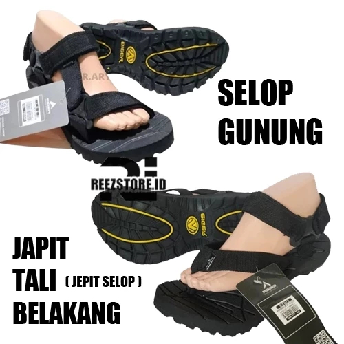 Sandal Gunung Pria Wanita Model Japit Tali Bangkol Outdoor Hiking Terbaru SANDAL GUNUNG E I G E RR O