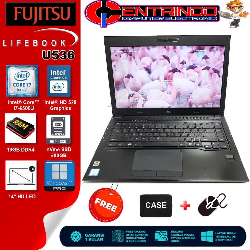 Laptop Fujitsu Lifebook U536 Core i7-6500U |
