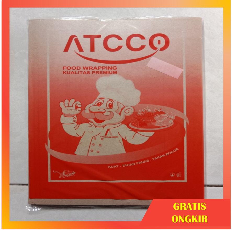 Kertas Nasi Bungkus Coklat Kertas Nasi Coklat Isi 100 Lbr