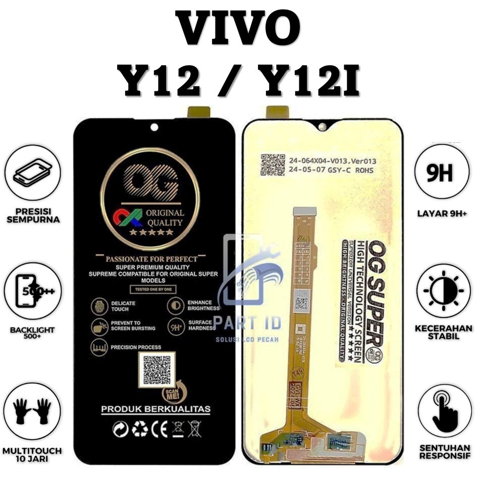 LCD TOUCHSCREEN VIVO Y12 / Y12I COMPLETE ORIGINAL 100% FULLSET