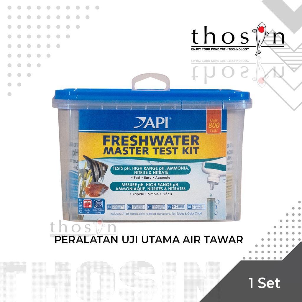 API FreshWater Master Test Kit Pengukur pH Amoniak Nitrate untuk Air Tawar
